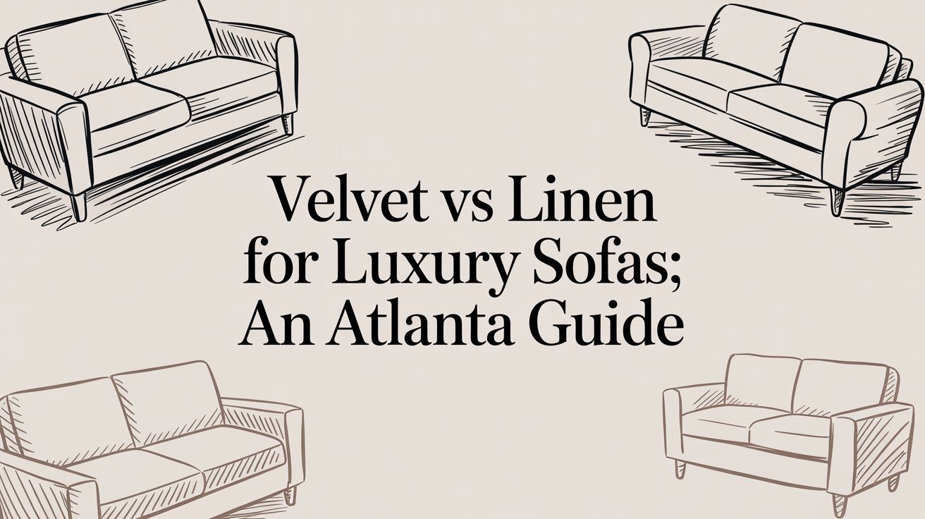 Velvet vs Linen for Luxury Sofas: An Atlanta Guide