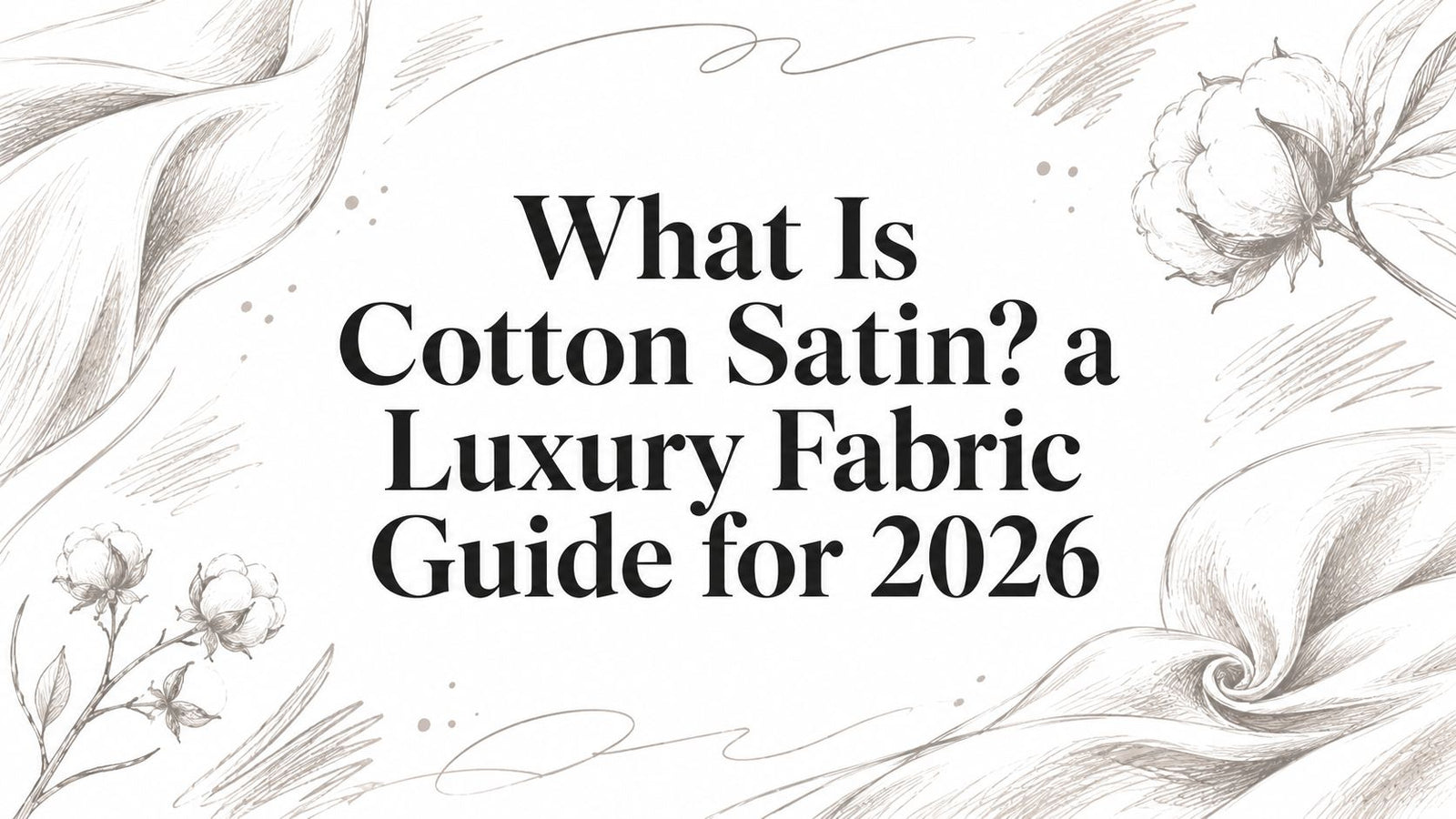 What Is Cotton Satin? a Luxury Fabric Guide for 2026
