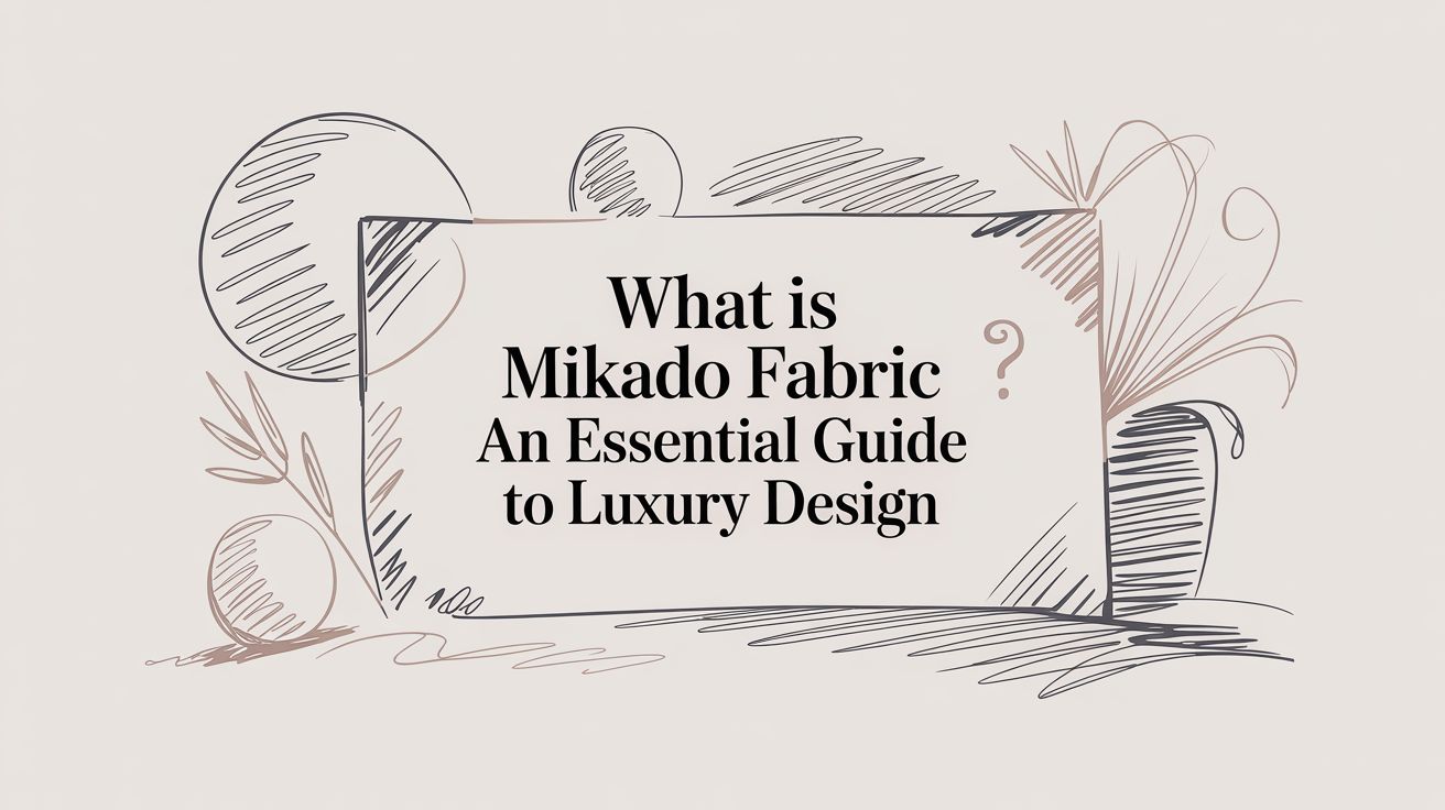 What Is Mikado Fabric? An Essential Guide for Luxury Design
