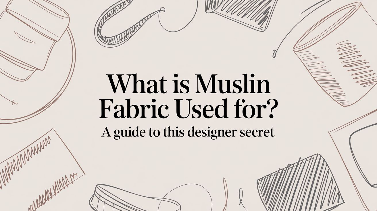 What Is Muslin Fabric Used For? A Guide to This Designer Secret