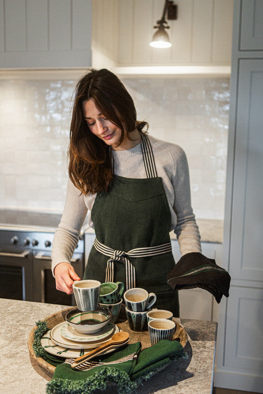 Billie Apron 29x35" Racing green 
