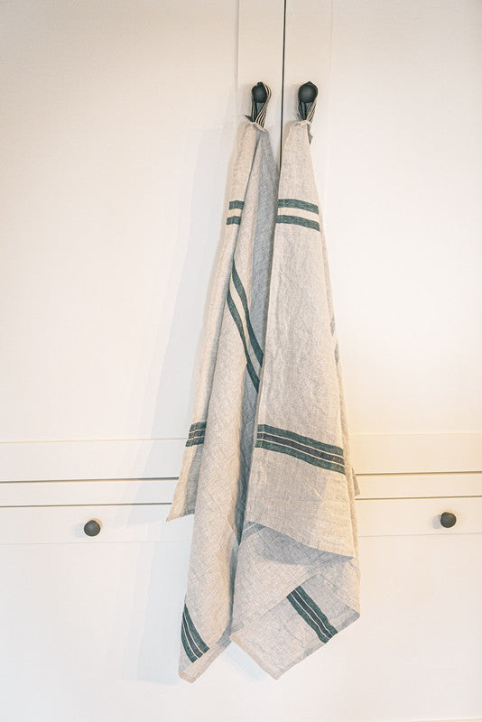 Dock Tea towel 27x27" Racing stripe 