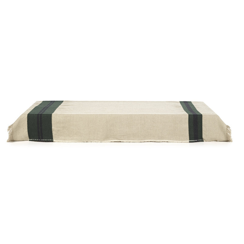 Omaha Stripe Throw 55x86.6" Green 