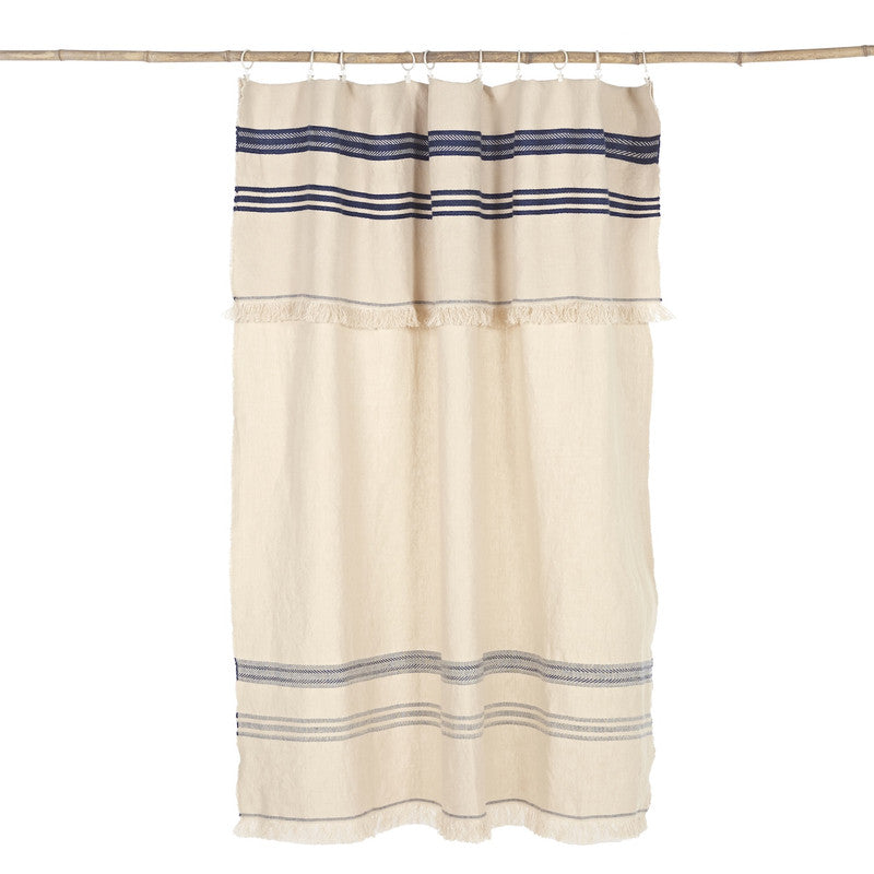 indigo stripe piece de lin 1