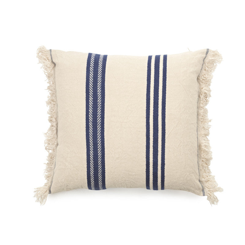 indigo stripe pillow cover 1