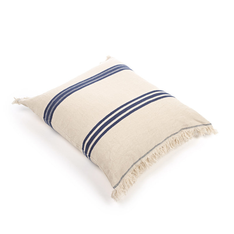 indigo stripe pillow cover 2