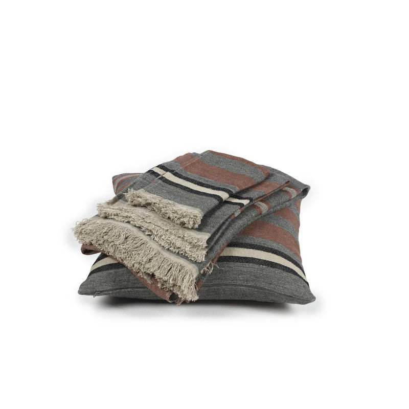 The Belgian Towel Guest towel 21.5x25.5" Sienna stripe 