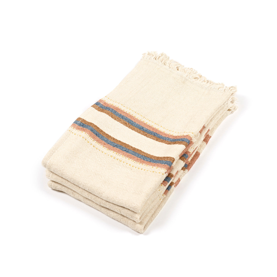 The Belgian Towel Small fouta 14"x20" Harlan stripe  Set of 6