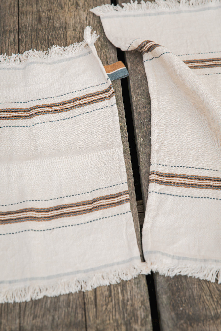 The Belgian Guest Towel Fouta 21.5"x25.5" Tinos  Set of 6