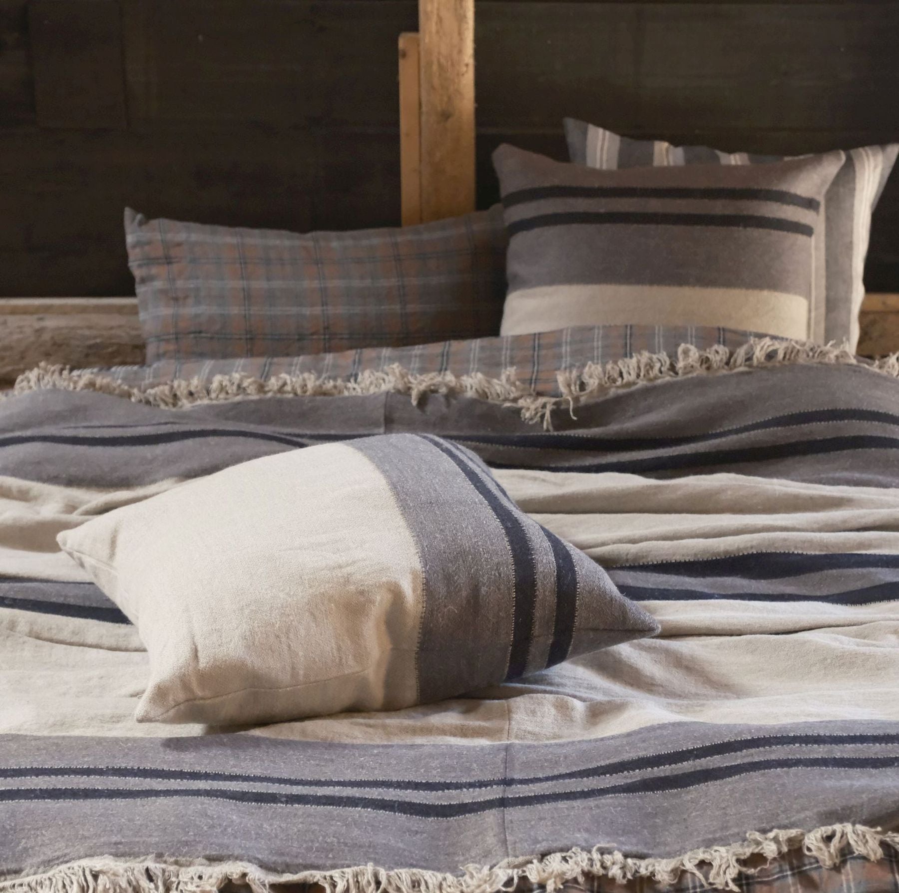 Black House Stripe: Coverlet
