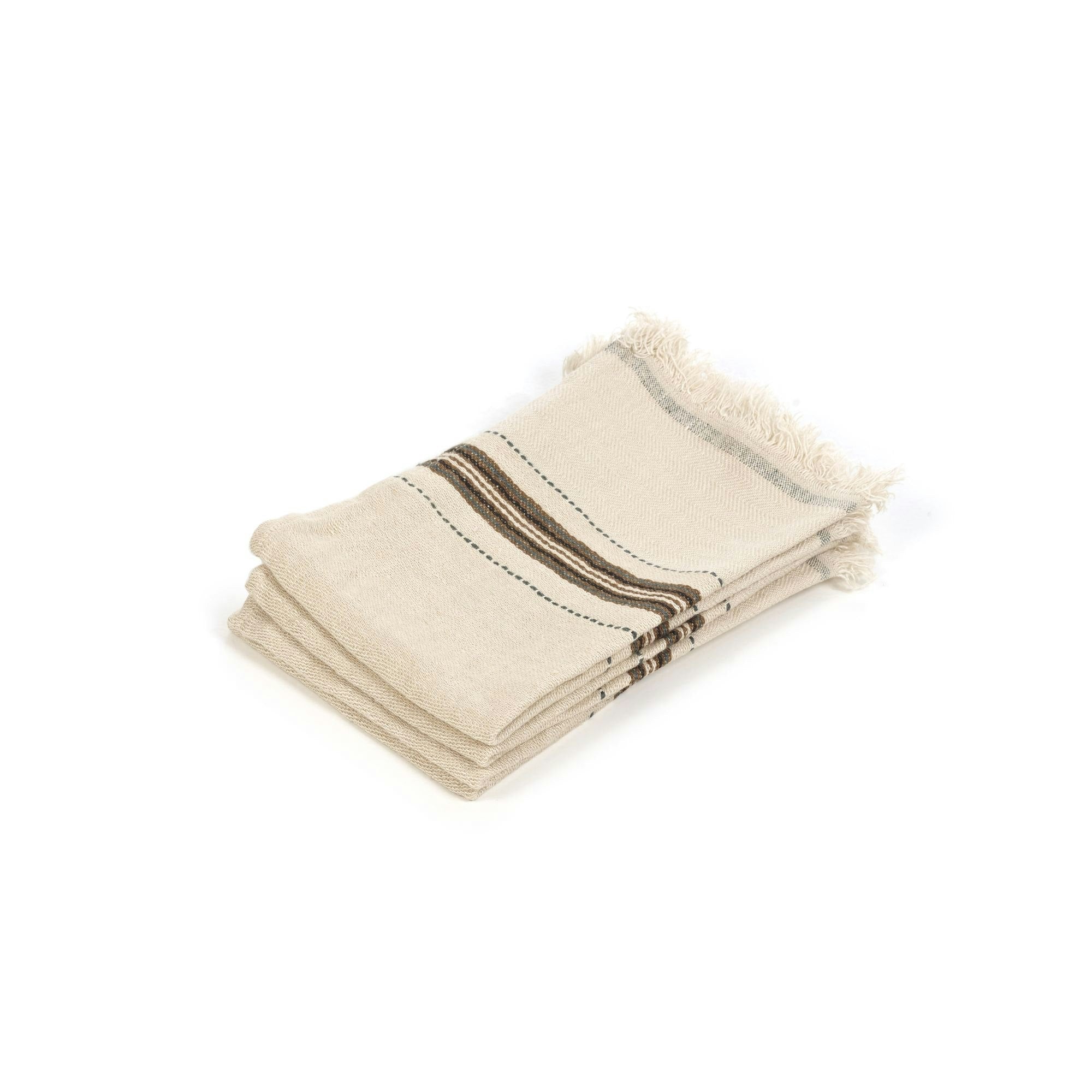 The Belgian Towel Small fouta 14"x20" Tinos  Set of 6