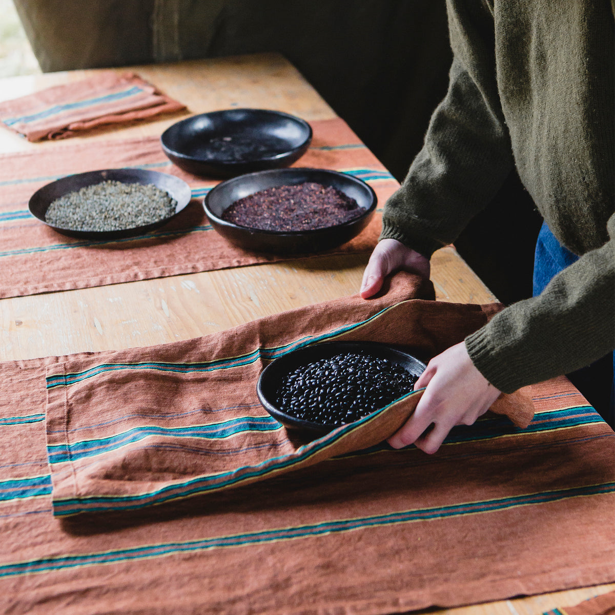 The Ontario Stripe: Table runner