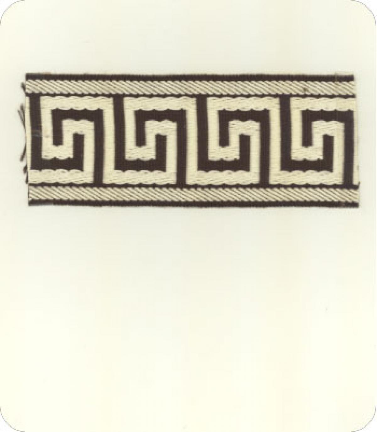 41898 Greek Key/Jacq 13 Brown/Ivory