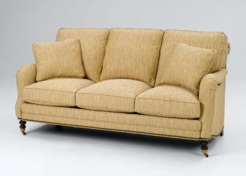 English Armed Sofa on Casters
