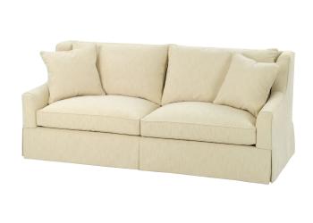 2-Cushion, Track Arm Sofa w/ Skirt